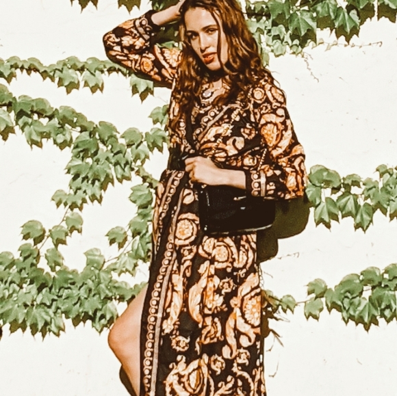 NWT Sexy Bohemian Maxi Split Summer Dress S:Sm-Med - Picture 6 of 16